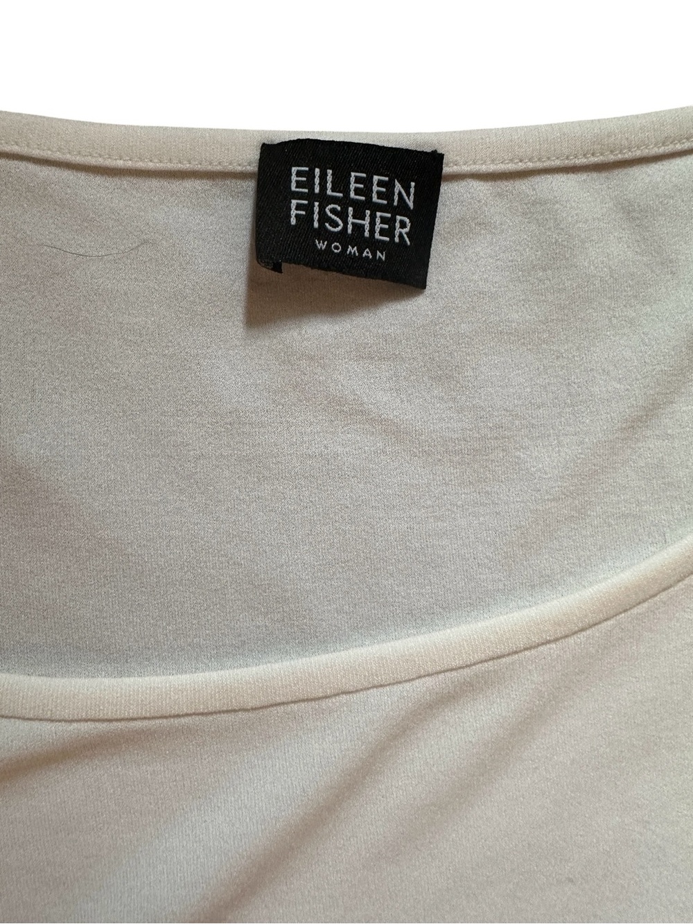 Eileen Fisher Ivory 100% Silk Sleeveless Top - Picture 5 of 6